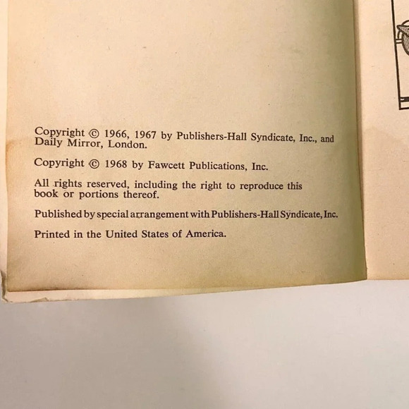 Vintage 1968 Take A Bow Andy Capp by Smythe  Paperback Book - Picture 3 of 12